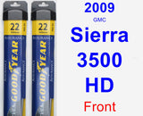 Front Wiper Blade Pack for 2009 GMC Sierra 3500 HD - Assurance