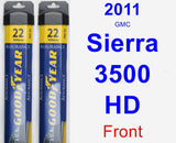 Front Wiper Blade Pack for 2011 GMC Sierra 3500 HD - Assurance