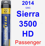 Passenger Wiper Blade for 2014 GMC Sierra 3500 HD - Assurance