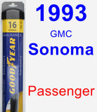 Passenger Wiper Blade for 1993 GMC Sonoma - Assurance