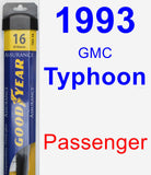 Passenger Wiper Blade for 1993 GMC Typhoon - Assurance