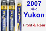 Front & Rear Wiper Blade Pack for 2007 GMC Yukon - Assurance