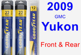 Front & Rear Wiper Blade Pack for 2009 GMC Yukon - Assurance