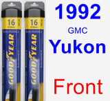 Front Wiper Blade Pack for 1992 GMC Yukon - Assurance