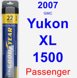 Passenger Wiper Blade for 2007 GMC Yukon XL 1500 - Assurance