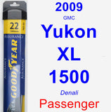 Passenger Wiper Blade for 2009 GMC Yukon XL 1500 - Assurance