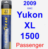 Passenger Wiper Blade for 2009 GMC Yukon XL 1500 - Assurance