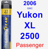 Passenger Wiper Blade for 2006 GMC Yukon XL 2500 - Assurance