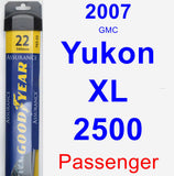 Passenger Wiper Blade for 2007 GMC Yukon XL 2500 - Assurance