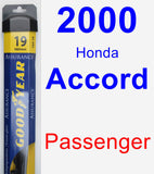 Passenger Wiper Blade for 2000 Honda Accord - Assurance