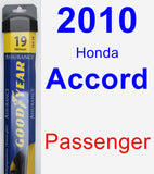 Passenger Wiper Blade for 2010 Honda Accord - Assurance