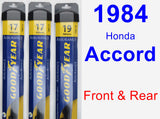 Front & Rear Wiper Blade Pack for 1984 Honda Accord - Assurance