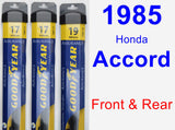 Front & Rear Wiper Blade Pack for 1985 Honda Accord - Assurance