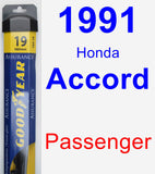 Passenger Wiper Blade for 1991 Honda Accord - Assurance