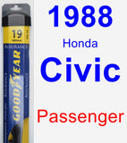 Passenger Wiper Blade for 1988 Honda Civic - Assurance