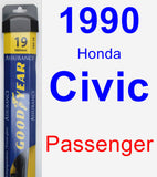 Passenger Wiper Blade for 1990 Honda Civic - Assurance