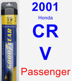 Passenger Wiper Blade for 2001 Honda CR-V - Assurance