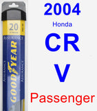 Passenger Wiper Blade for 2004 Honda CR-V - Assurance