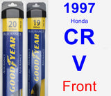 Front Wiper Blade Pack for 1997 Honda CR-V - Assurance