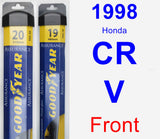 Front Wiper Blade Pack for 1998 Honda CR-V - Assurance