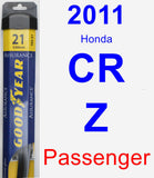 Passenger Wiper Blade for 2011 Honda CR-Z - Assurance