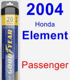 Passenger Wiper Blade for 2004 Honda Element - Assurance