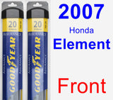 Front Wiper Blade Pack for 2007 Honda Element - Assurance