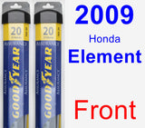 Front Wiper Blade Pack for 2009 Honda Element - Assurance