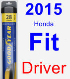 Driver Wiper Blade for 2015 Honda Fit - Assurance