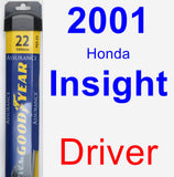 Driver Wiper Blade for 2001 Honda Insight - Assurance