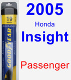 Passenger Wiper Blade for 2005 Honda Insight - Assurance