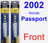 Front Wiper Blade Pack for 2002 Honda Passport - Assurance