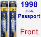 Front Wiper Blade Pack for 1998 Honda Passport - Assurance