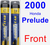 Front Wiper Blade Pack for 2000 Honda Prelude - Assurance