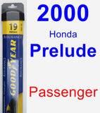 Passenger Wiper Blade for 2000 Honda Prelude - Assurance