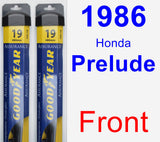 Front Wiper Blade Pack for 1986 Honda Prelude - Assurance