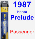 Passenger Wiper Blade for 1987 Honda Prelude - Assurance