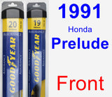 Front Wiper Blade Pack for 1991 Honda Prelude - Assurance