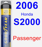 Passenger Wiper Blade for 2006 Honda S2000 - Assurance