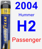 Passenger Wiper Blade for 2004 Hummer H2 - Assurance