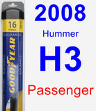 Passenger Wiper Blade for 2008 Hummer H3 - Assurance