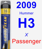 Passenger Wiper Blade for 2009 Hummer H3 - Assurance