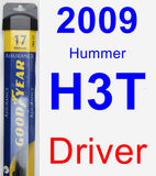 Driver Wiper Blade for 2009 Hummer H3T - Assurance