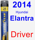 Driver Wiper Blade for 2014 Hyundai Elantra - Assurance