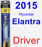 Driver Wiper Blade for 2015 Hyundai Elantra - Assurance