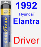 Driver Wiper Blade for 1992 Hyundai Elantra - Assurance