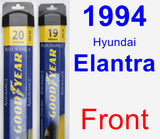 Front Wiper Blade Pack for 1994 Hyundai Elantra - Assurance