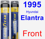 Front Wiper Blade Pack for 1995 Hyundai Elantra - Assurance