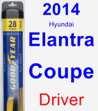 Driver Wiper Blade for 2014 Hyundai Elantra Coupe - Assurance