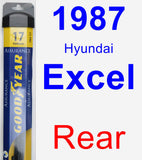 Rear Wiper Blade for 1987 Hyundai Excel - Assurance